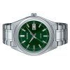 Reloj Casio Standard analógico de acero inoxidable con esfera verde y cuarzo MTP-B180D-3AV para hombre