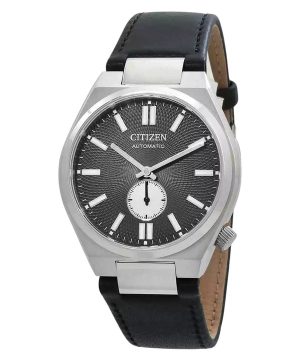 Reloj automático Citizen Tsuyosa Small Second con correa de piel y esfera gris NK5010-01H para hombre