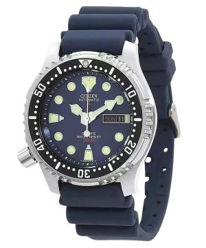 Reloj automático Citizen Promaster para hombre, correa de caucho, esfera azul, NY0040-17L, 200 m