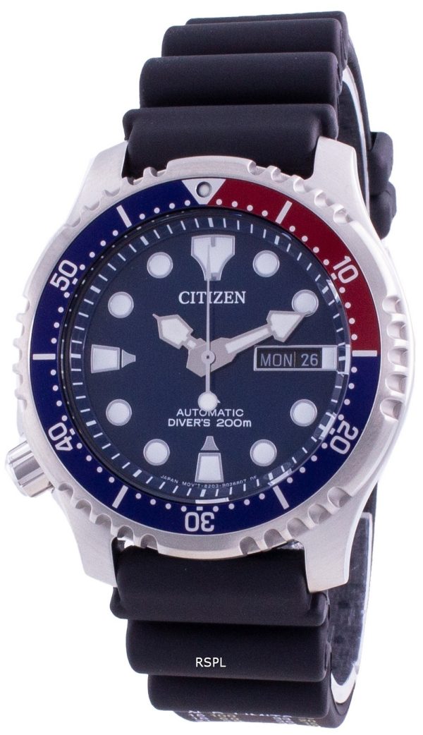 Reloj Citizen Promaster Diver&#39,s Blue Dial automático NY0086-16L 200M para hombre