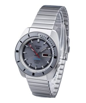 Reloj automático Seiko 5 Sports 1968 Recreation de edición limitada con esfera gris plateada SRPL03K1 100M para hombre con corre