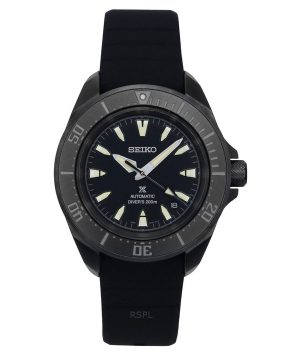 Reloj automático para hombre Seiko Prospex Sea Samurai Shog-urai con correa de silicona y esfera negra SRPL15K1 200M