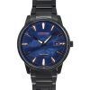 Reloj Citizen Pair Eco-Drive de acero inoxidable con esfera azul BM7595-89L para hombre