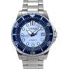 Reloj Citizen de edición limitada con esfera azul y acero inoxidable automático NJ0178-81M 100M para hombre