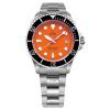 Reloj Ratio FreeDiver Zafiro Acero inoxidable Esfera naranja Cuarzo RTF035 200M para hombre