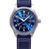 Ratio Skysurfer Pilot Blue Sunray Dial Cuero Automático RTS309 200M Reloj para hombre