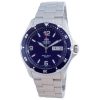 Reloj de buceo automático Orient Mako II de acero inoxidable con esfera azul SAA02002D3 200M para hombre renovado