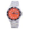 Reloj Orient Ray Raven II automático de acero inoxidable con esfera naranja FAA02006M9 200M para hombre renovado