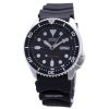 Reloj Seiko automático de buceo con correa de caucho y esfera negra SKX007K1 200M para hombre reacondicionado